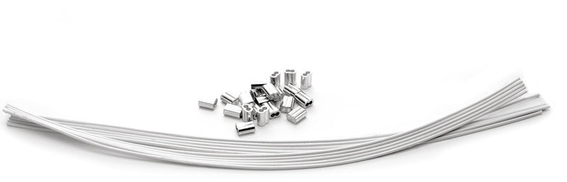  [AUSTRALIA] - TetherTies Cable Tethers White 10 Pack | DIY (self Install) Kit | Customizable Cable Tethers | Tether Computers Adapters & Dongles | Easy Installation | Free Crimping Tool | 12 inch Cable 10 Pack DIY TetherTies