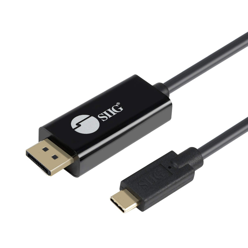  [AUSTRALIA] - SIIG 6.6ft USB-C to DisplayPort Active Cable, DP 1.2 4K60, Portable for Windows & Mac laptops or Smartphone & Tablet, USB-C DP Alt Mode Required (CB-TC0K11-S1) USB C to DisplayPort