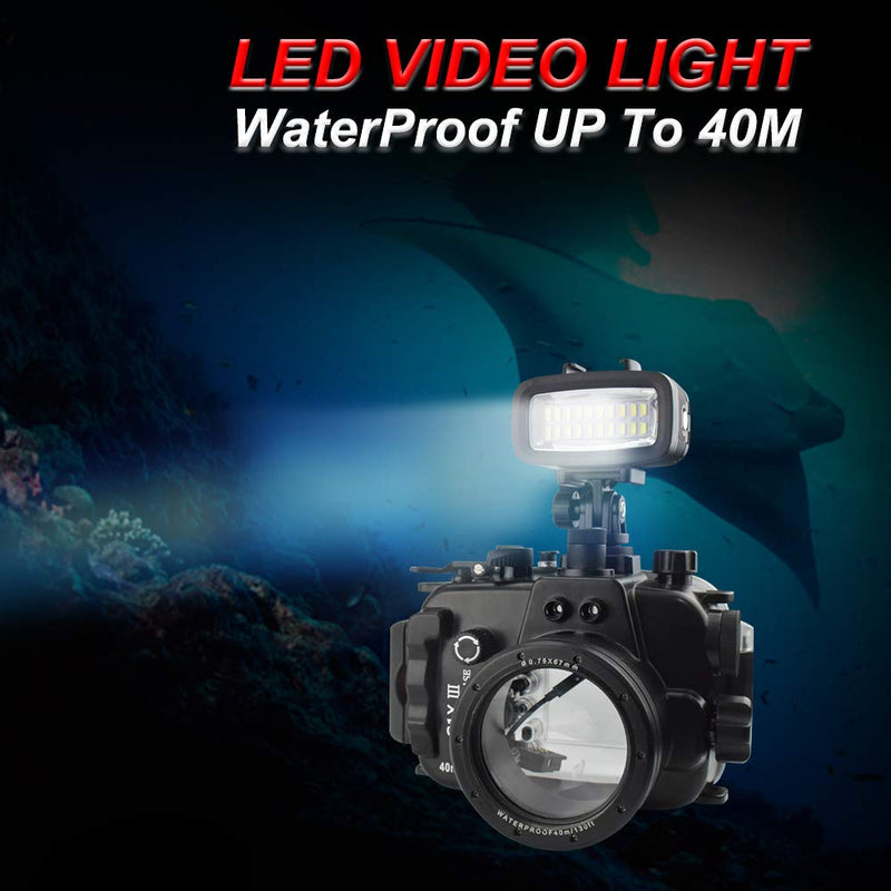  [AUSTRALIA] - Avansion Mini LED Light 40m Waterproof Can be Used with GoPro Accessories Suitable for Diving Camping Hiking Cycling Shooting 700 lumens