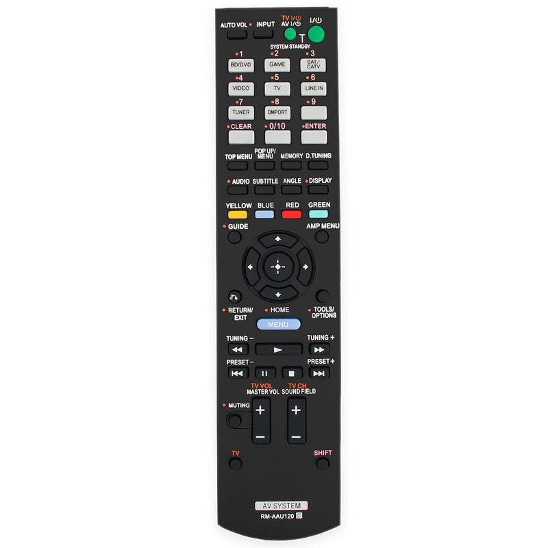  [AUSTRALIA] - RM-AAU120 Replacement Remote fit for Sony AV Receiver STR-CT550WT SA-WCT550W SS-CT550W HT-SS380 SS-WSB103 SS-TSB105 SS-CTB102 STR-CT550