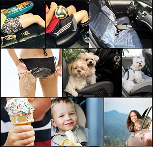  [AUSTRALIA] - Car Seat Protector, Full Set Auto Seat Covers (2 Front Covers and 1 Rear Cover), from Water, Sand, Dirt, Drink and Food Stains