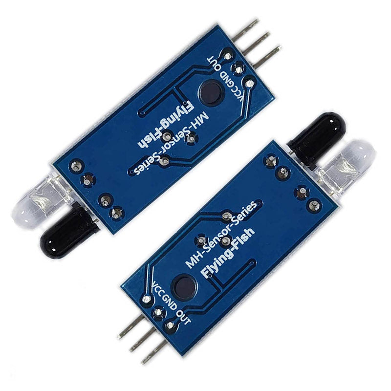  [AUSTRALIA] - Kiro&Seeu 2pcs IR Infrared Obstacle Avoidance Sensor IR Transmitting and Receiving Tube Photoelectric Switch 3-pin Compatible with Ar-duino Smart Car Robot