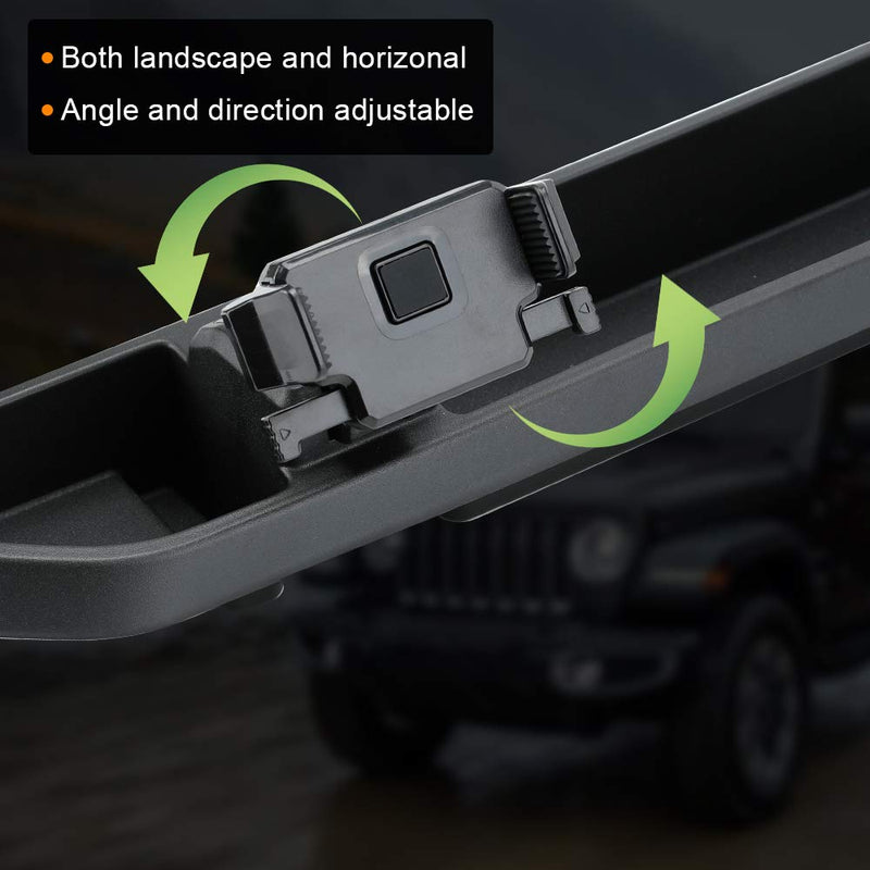  [AUSTRALIA] - SUNPIE Dash Tray Mount Phone Holder for Jeep Wrangler JL JLU 2018 2019 2020 Jeep JT Gladiator (Interior Accessories)