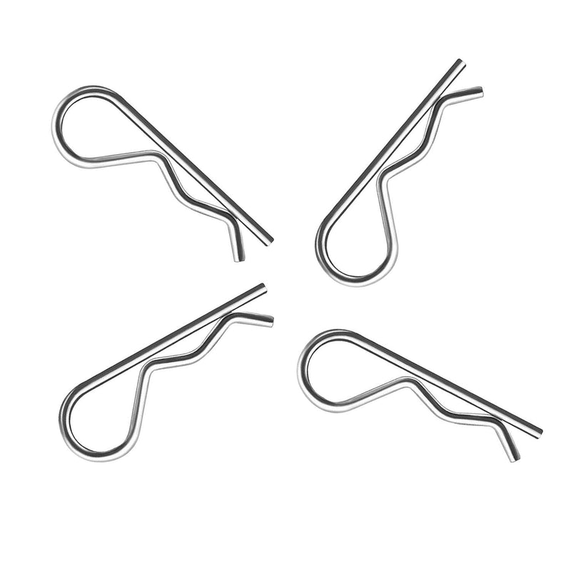  [AUSTRALIA] - 20Pcs R Clips Retaining Cotter Pins, Heavy Duty Zinc Plated Cotter Pin Hairpin Assortment Kit for Use On Hitch Pin Lock Systems - M2.5 X 55mm 20pcs-M2.5*55mm