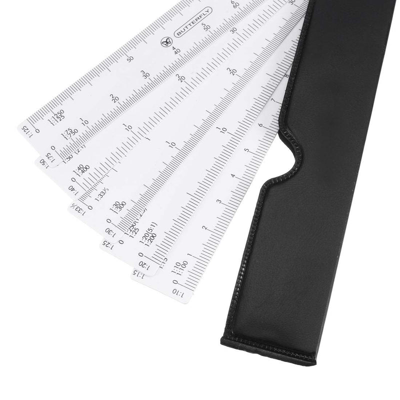  [AUSTRALIA] - uxcell Scale Ruler Engineer Scale Architect Rulers 1/10 1/15 1/20 1/25 1/30 1/33 1/40 1/50 1/75 1/125 Plastic