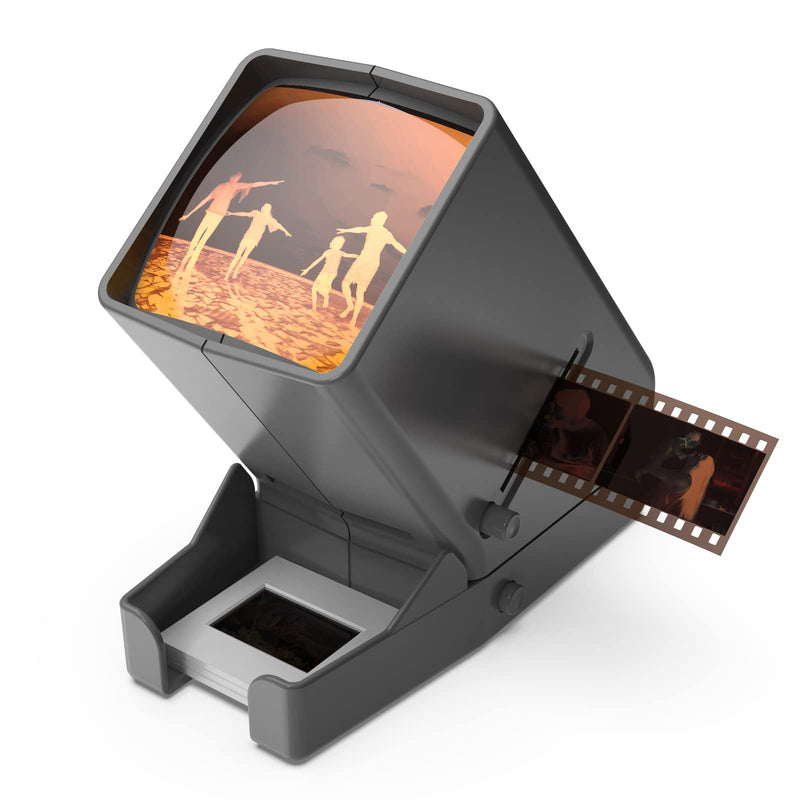  [AUSTRALIA] - LED Lighted Illuminated Viewing for 35mm Slide and Positive Film Negatives,3X Magnification,USB Powered,Slide and Film Viewer,4AA Batteries Included