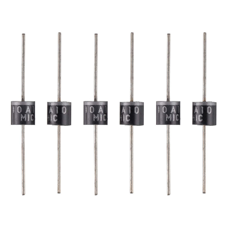 BOJACK 10A10 Rectifier Diode 10 A 1000 V Axial 10A10 10 amp 1000 Volt Electronic Silicon Diodes(Pack of 25 Pieces) - LeoForward Australia