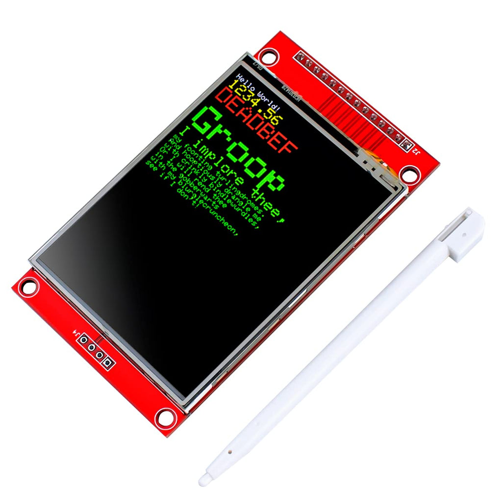  [AUSTRALIA] - Hosyond 2.8 Inches TFT LCD Touch Screen Shield Display Module 320x240 SPI Serial ILI9341 with Touch Pen Compatible with Arduino R3 Development Board 2.8 inch SPI