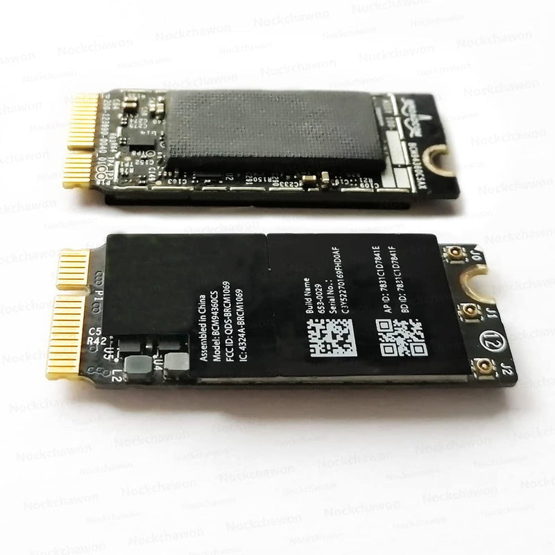  [AUSTRALIA] - Airport Wireless Network Card,2.4G/5Ghz Gigabit WiFi Bluetooth 4.0 Dual-Band Network Card BCM94360CS BCM94360CSAX Replacement for MacBook Pro 13" and 15" Retina A1502 A1398 A1347 (Late 2013-Late 2014)