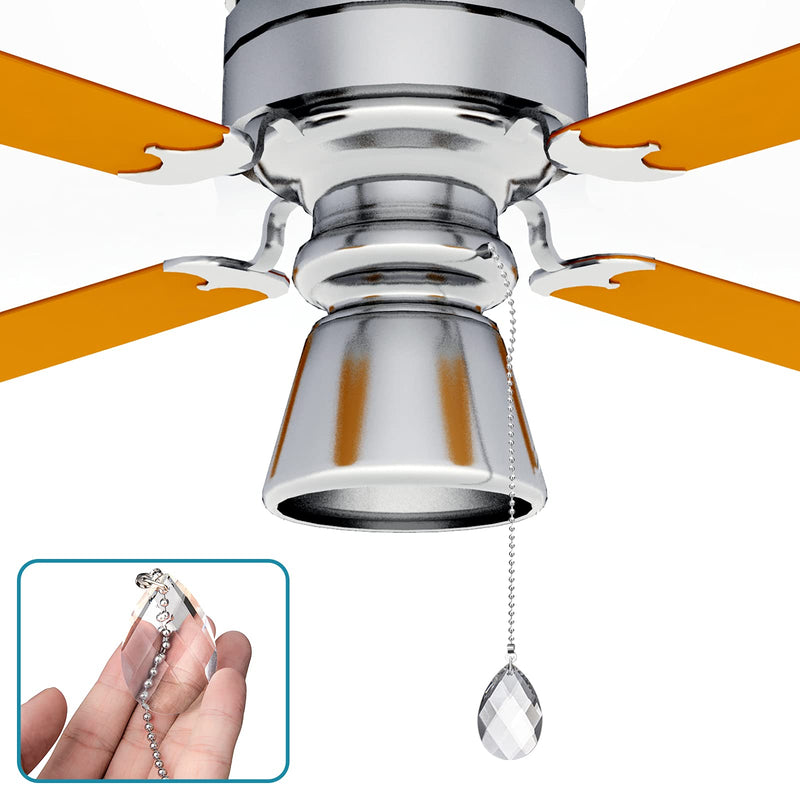  [AUSTRALIA] - 2PCS Ceiling Fan Pull Chains, Premium Fan Pull Chain with 20-inches Extension Chains