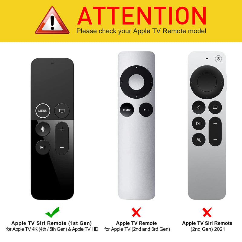 Fintie Protective Case for Apple TV 4K/ HD Siri Remote (1st Gen) - Honey Comb Lightweight Anti Slip ShockProof Silicone Cover for Apple TV 4K 5th 4th Gen Siri Remote Controller, Semi-Transparent Smoke - LeoForward Australia