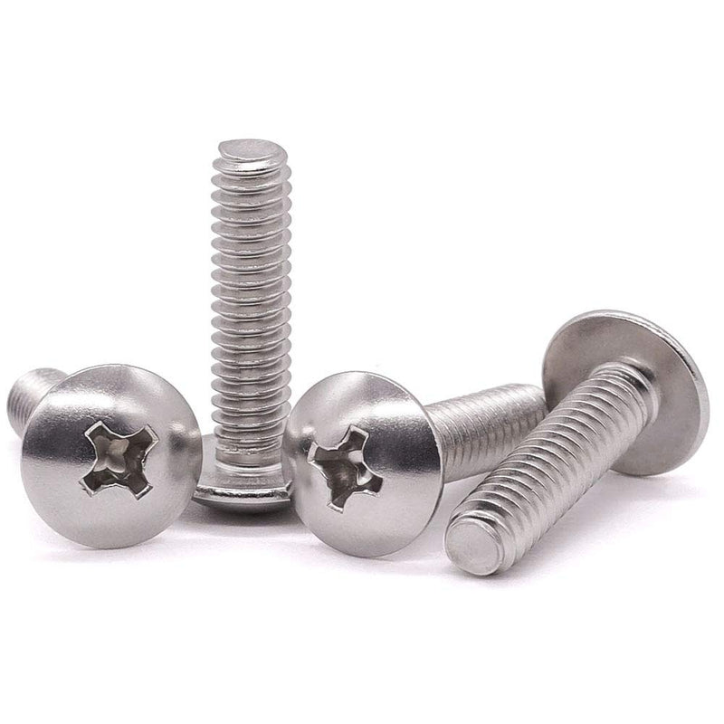  [AUSTRALIA] - 1/4-20 x 1" Truss Head Machine Screws, Phillips Drive, Fully Machine Thread, 18-8 Stainless Steel 304, Bright Finish, Pack of 50 1/4-20 x 1" (50 PCS)