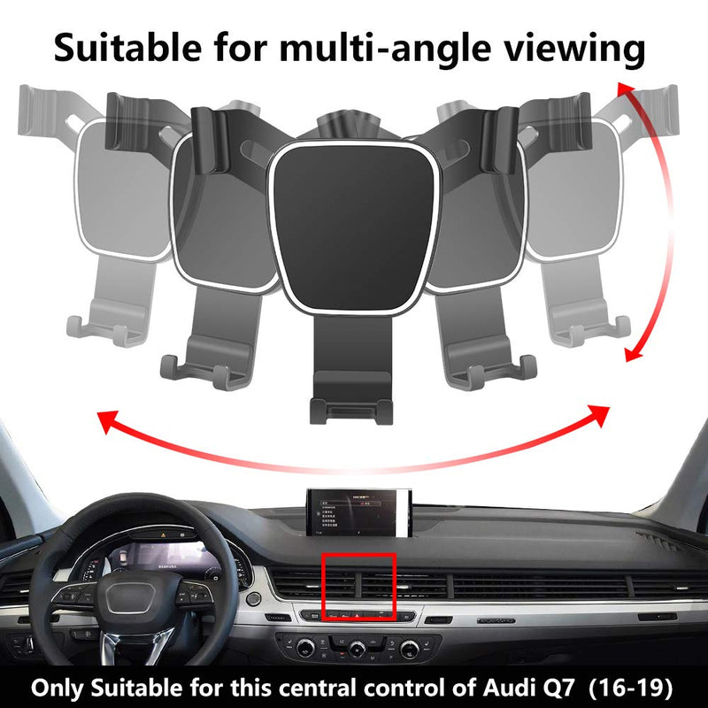  [AUSTRALIA] - LUNQIN Car Phone Holder for 2016-2019 Audi Q7 Auto Accessories Navigation Bracket Interior Decoration Mobile Cell Phone Mount