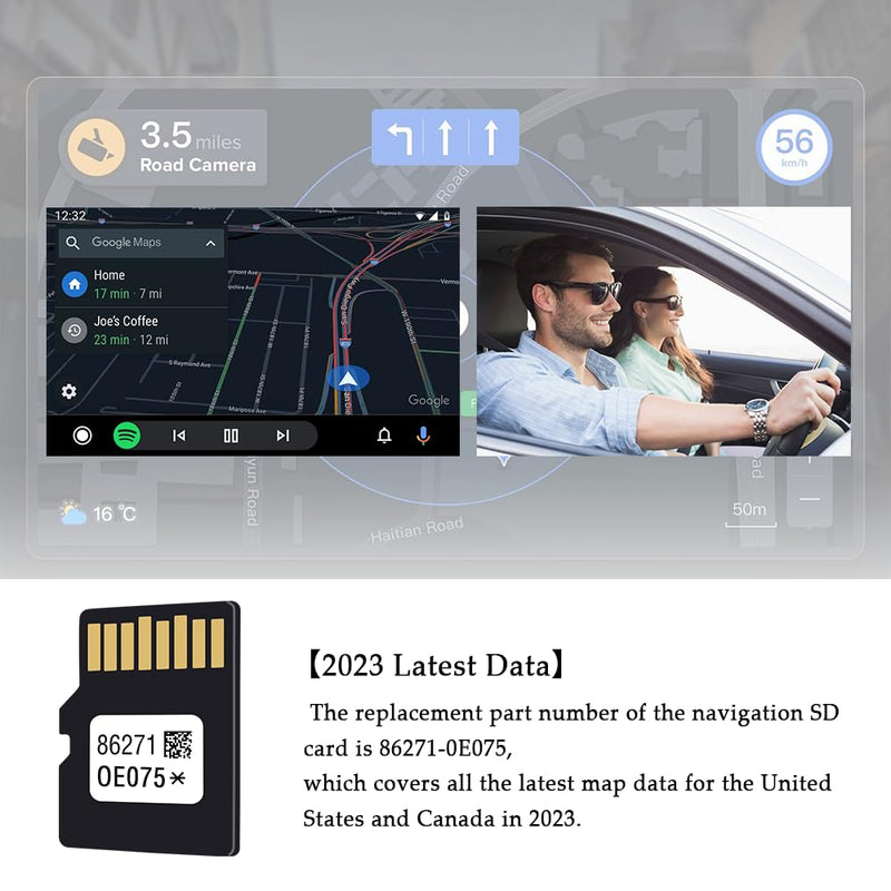  [AUSTRALIA] - Navigation GPS SD Card - Latest US & Canada Maps Micro SD Card for Upgrading Your Car GPS Navigation System - 86271-0E075 Car Accessories Compatible with Toyota 4Runner RAV4 Tundra