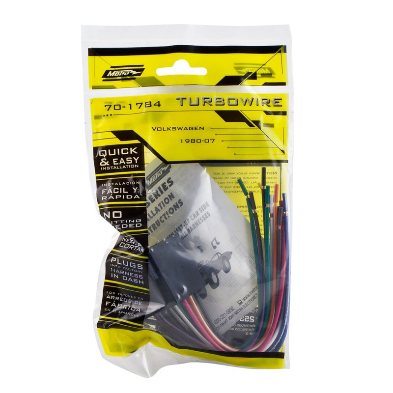 Metra 70-1784 Radio Wiring Harness for Audi 88-99/Volkswagen 80-Up Standard Packaging - LeoForward Australia