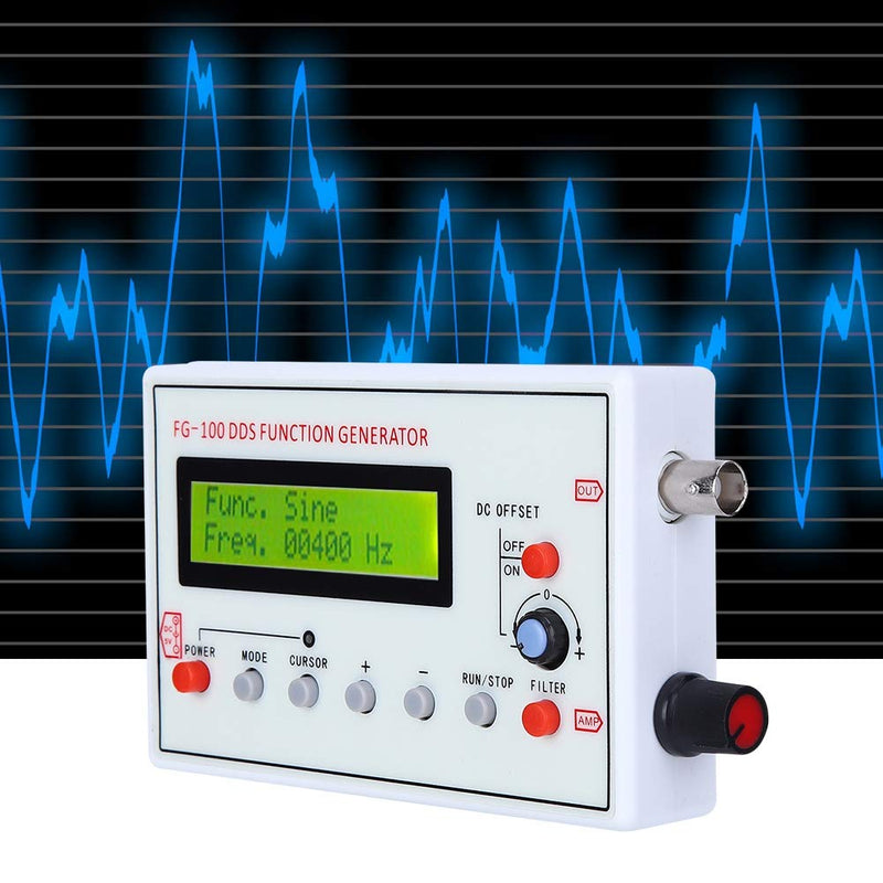  [AUSTRALIA] - Signal Generator, FG-100 DDS, 1HZ-500KHz Function Low Frequency Signal Generator Sawtooth Sine Waveform