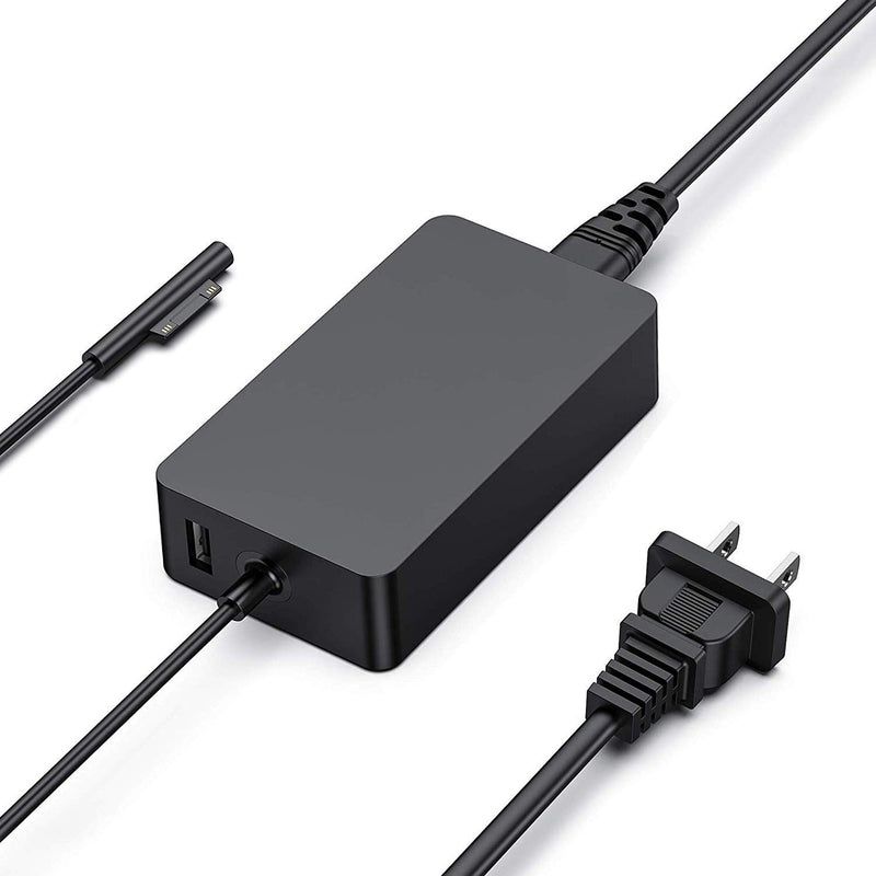  [AUSTRALIA] - Surface Pro Charger 44W 15V 2.58A Power Supply Compatible Microsoft Surface Pro 7 Pro 6 Pro 5 Pro 4 Pro 3 Surface Laptop1/2/3 Surface Go1/2 Surface Book 1/2 with 5V USB Charging Port