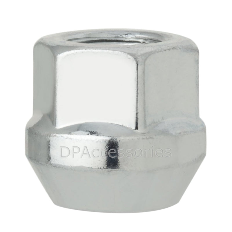  [AUSTRALIA] - DPAccessories D2128-2308/20 20 Silver 14x1.5 Open End Bulge Acorn Lug Nuts for Aftermarket Wheels Wheel Lug Nut 20 Pack