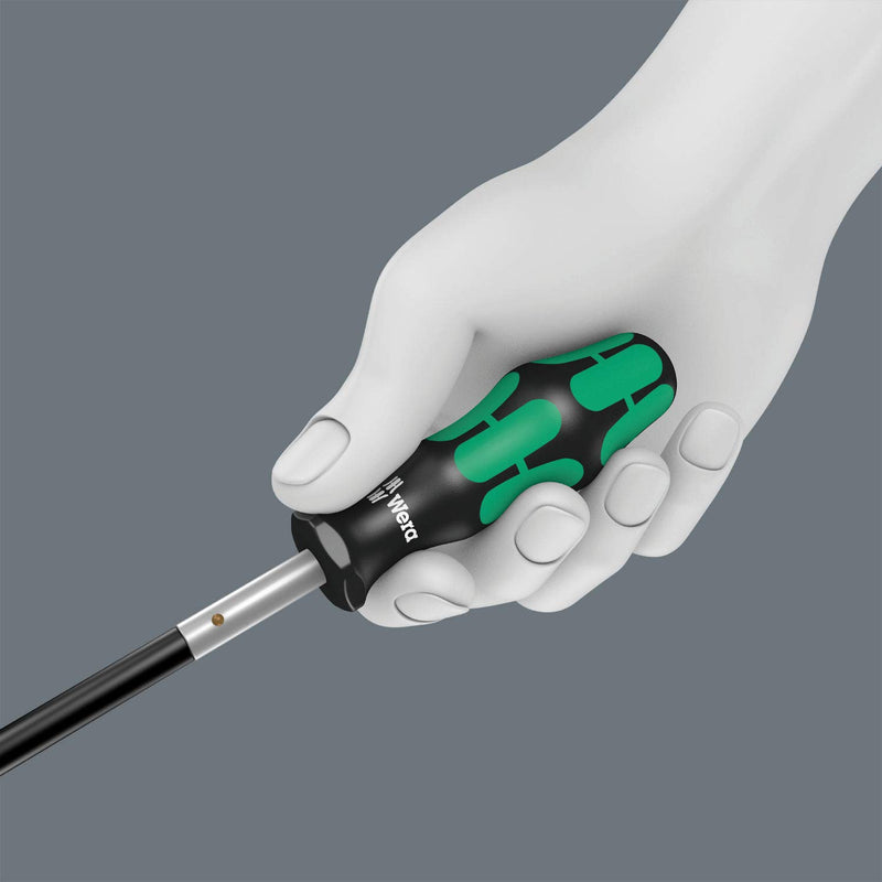  [AUSTRALIA] - Wera Kraftform 392 Hexagon Flexible Shaft Bitholding Screwdriver, 1/4" Head, 177mm Blade Length