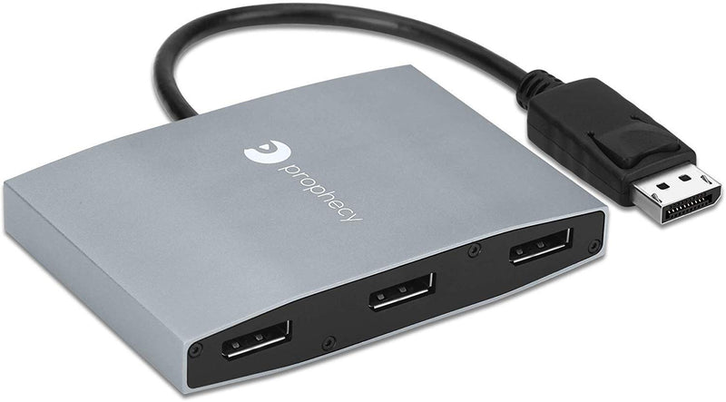  [AUSTRALIA] - gofanco Prophecy 1x3 DisplayPort 1.2 to 3 Port DisplayPort Adapter – DP to Triple DisplayPort MST Hub with Extended Display Mode - 4K @30Hz, for Windows PCs, Not Mac OS Compatible, TAA Compliant