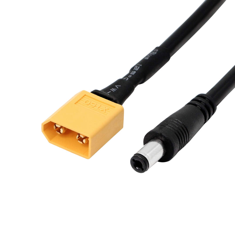  [AUSTRALIA] - SinLoon XT60 Adapter Cable XT60 Charging Cable XT60 Male Bullet Connector to Male DC 5.5mm X 2.5mm Power Cable for Fatshark Skyzone FPV Monitor Power (M/MDC5525)