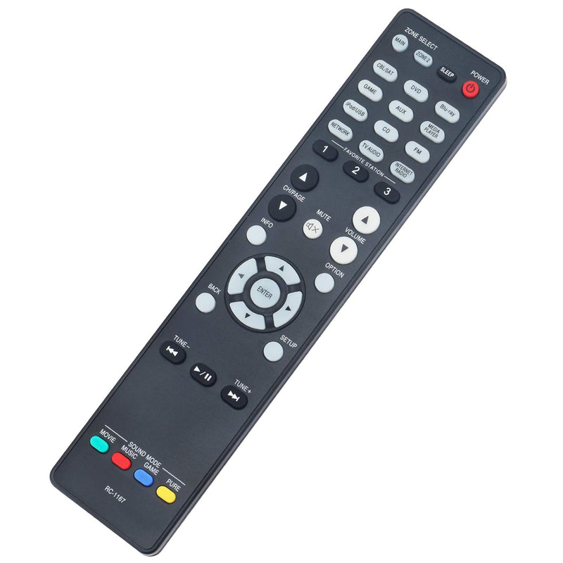 RC-1167 Replace Remote Control Applicable for Denon AV Receiver AVR-2113 AVR-2113CI AVR-1913 AVR-2313CI AVR-2313 AVR2113 AVR2113CI AVR1913 AVR2313CI AVR2313 - LeoForward Australia