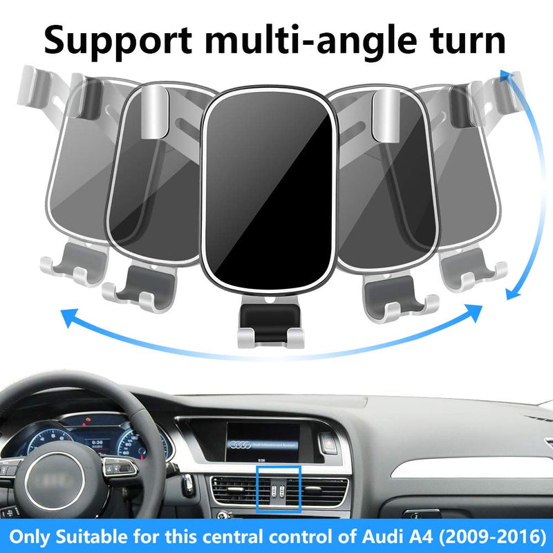  [AUSTRALIA] - LUNQIN Car Phone Holder for 2009-2016 Audi A4 A5 S4 S5 RS4 RS5 Allroad Auto Accessories Navigation Bracket Interior Decoration Mobile Cellphone Mount