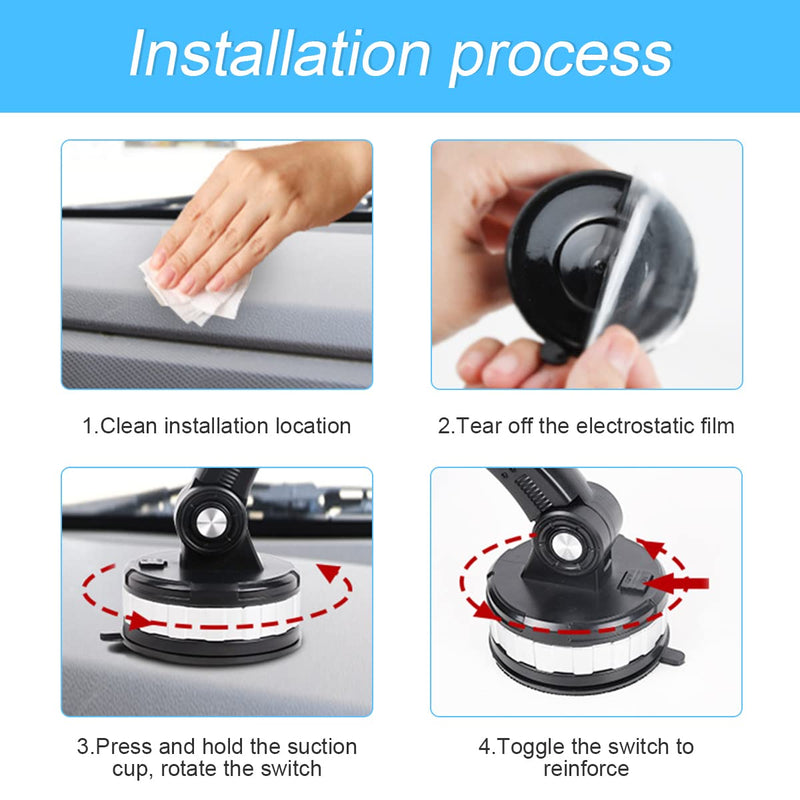  [AUSTRALIA] - Car Phone Mount, 360° Rotatable Upgraded Phone Holder with Suction Cup for Dashboard, Windshield, Universal for iPhone 13/12 Pro, Pro Max, XS, XR, Samsung, Andriod, More Devices,Car Accessories