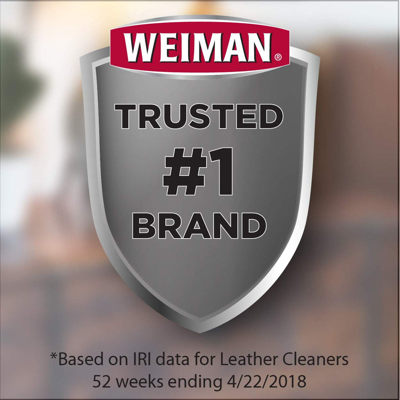  [AUSTRALIA] - Weiman Leather Cleaner Wipes - 2 Pack with Microfiber Cloth - Clean Condition UV Protection Help Prevent Cracking or Fading of Leather Furniture, Car Interior, and Shoes 2 Pack W / Microfiber Cloth