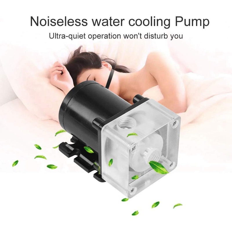  [AUSTRALIA] - Heayzoki CPU Cooler,CPU Water Cooler,CPU Cooling System,Noiseless CPU Water Bump Computer Water Cooling System Pump G1/4 Thread for PC 500L/H Ultra-Quiet Operation