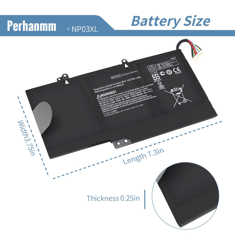  [AUSTRALIA] - NP03XL 761230-005 Battery for HP Envy X360 15-U010DX 15-U011DX 15-U110DX 15T-U100 15-U111DX 15-U483CL 15-U493CL 15-U437CL Pavilion X360 13-A010DX 13-A012DX 13-A013CL 13-A110DX 13-a113cl 13-a013cl