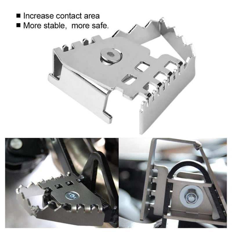  [AUSTRALIA] - Brake Pedal Enlarge Extension, Motorcycle Rear Foot Brake Lever Pedal Enlarge Extension Pad Extender for BMW F800GS F700GS(Plating) Plating