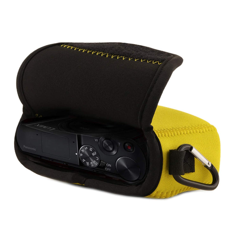  [AUSTRALIA] - MegaGear MG1850 Ultra Light Neoprene Camera Case Compatible with Panasonic Lumix DC-ZS200 - Yellow