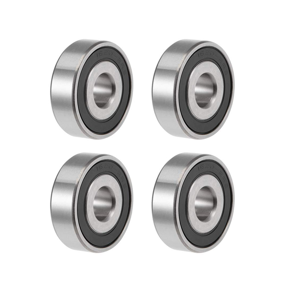  [AUSTRALIA] - uxcell 1620-2RS Deep Groove Ball Bearings Z2 7/16 X 1-3/8 X 7/16inch Double Sealed Chrome Steel 4 Pcs 7/16"x1-3/8"x7/16"