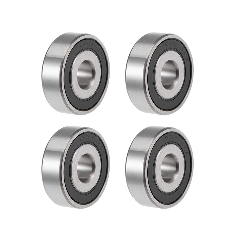  [AUSTRALIA] - uxcell 1620-2RS Deep Groove Ball Bearings Z2 7/16 X 1-3/8 X 7/16inch Double Sealed Chrome Steel 4 Pcs 7/16"x1-3/8"x7/16"