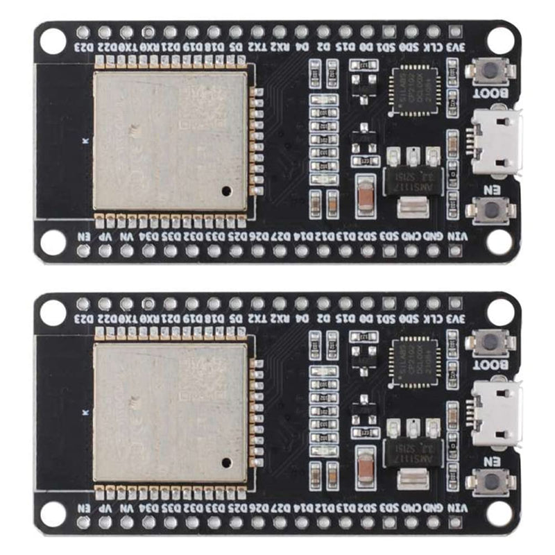  [AUSTRALIA] - DIYmall DEVIT V1 ESP32-WROOM-32 Development Board ESP32 ESP-32S WiFi+BT BLE Dual-core Dev Module CP2102 forArduino DOIT(Pack of 2PCS)