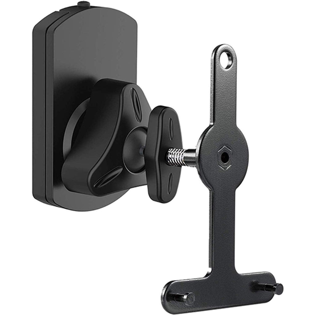  [AUSTRALIA] - WALI Speaker Wall Mount Bracket for SONOS Play 1 and Play 3 Multiple Adjustments, Hold up to 22 lbs, (SWM001), Black