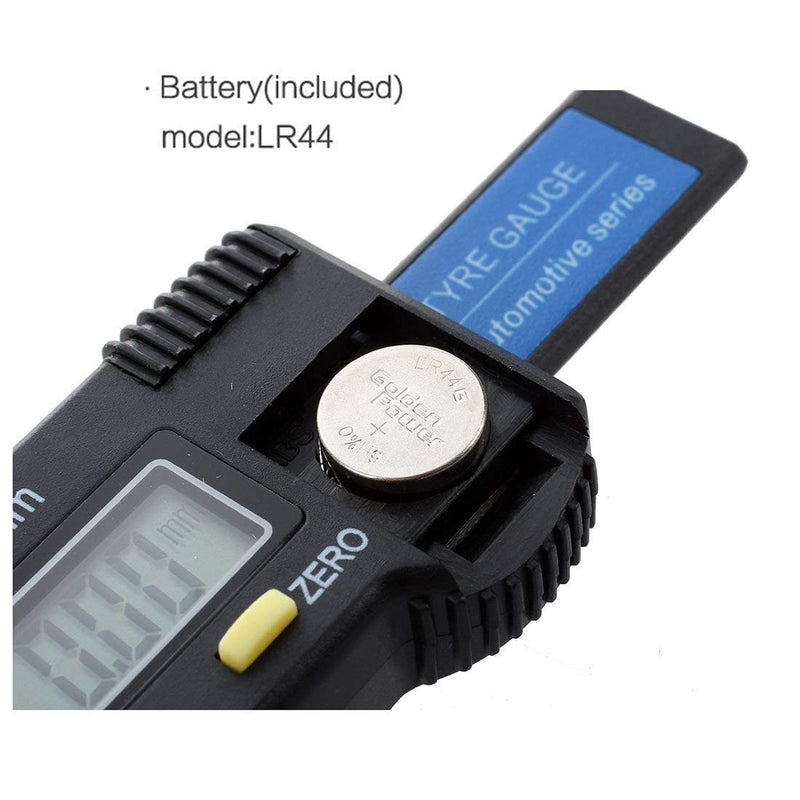  [AUSTRALIA] - Digital Tire Tread Depth Gauge with Large LCD Display Metric/Inch Conversion 0-25.4mm Measuring Tool for Car Motorbike Trucks Vans