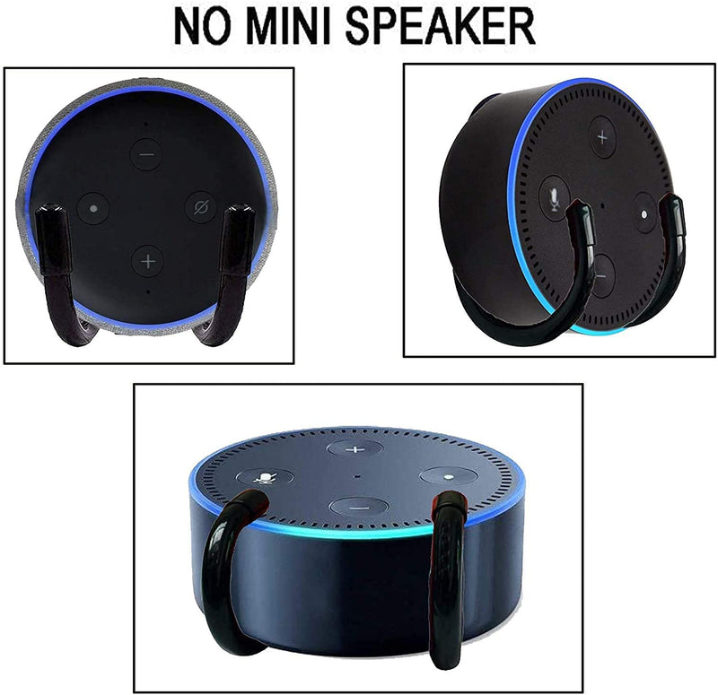  [AUSTRALIA] - Pmsanzay 1Pack Wall Mount Bracket Hanger Holder Stand Clip - Adjustable Size - Great for Echo Dot (1st Gen) Echo Dot (2nd Gen) Echo Dot (3rd Gen) - No Echo Smart Home Speaker Included - No Drilling