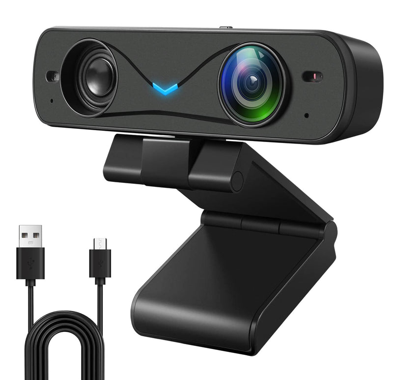  [AUSTRALIA] - 2K Mac Webcam with Microphone Speaker,USB Web Camera with Privacy Cover Low-Light Correction,Tof Autofocus Noise-Canceling Mics Webcam for Desktop Laptop PC,Streaming Webcam for Zoom,Gaming,Conference