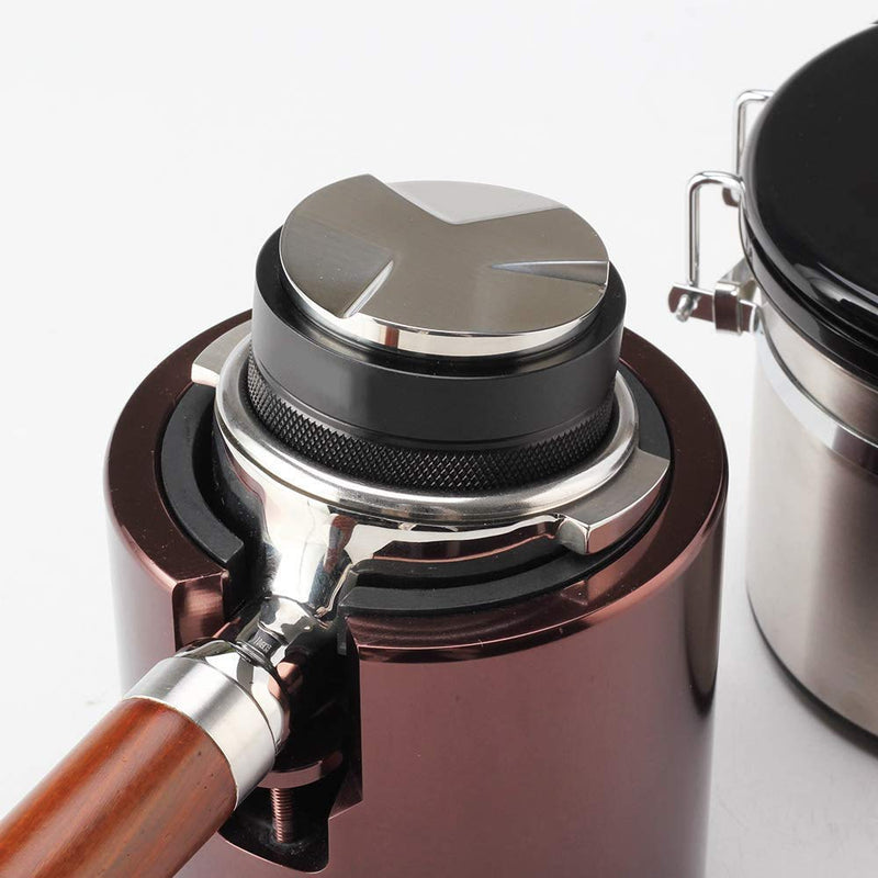  [AUSTRALIA] - Huajing 51mm Coffee Distributor/Leveler & Tamper,Fits for 51mm Breville Portafilter,Dual Head Coffee Leveler， Adjustable Depth Professional Espresso Hand Tampers 2-in-1 2in1-black-51mm