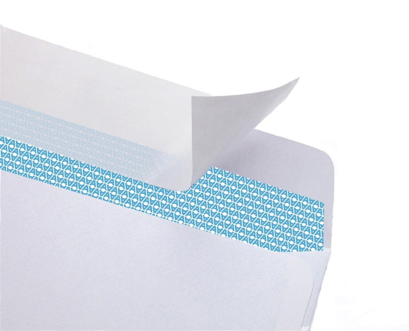 #10 Security Tinted Self-Seal Envelopes - No Window - EnveGuard, Size 4-1/8 X 9-1/2 Inches - White - 24 LB - 100 Count (34100) 100 Ct. - LeoForward Australia
