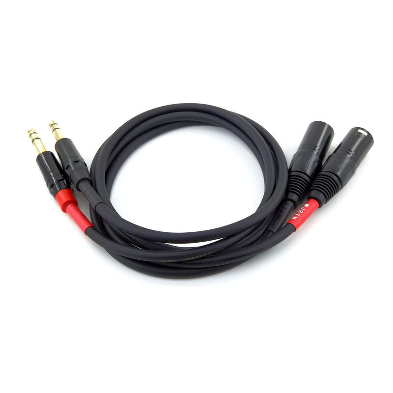  [AUSTRALIA] - WJSTN-024 1/4 Inch TRS to XLR Male Cable, Balanced 6.35mm TRS Plug to 3-pin XLR Male, Quarter inch TRS Male to XLR Male Microphone Cable(3FT) 3FT