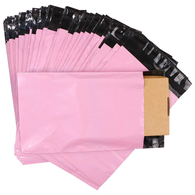  [AUSTRALIA] - Yoodelife 6.7 x 9.45 inch Poly Mailer Envelopes Shipping Bags with Self Adhesive, Waterproof and Tear-Proof Postal Bags, Pink (50 pcs)