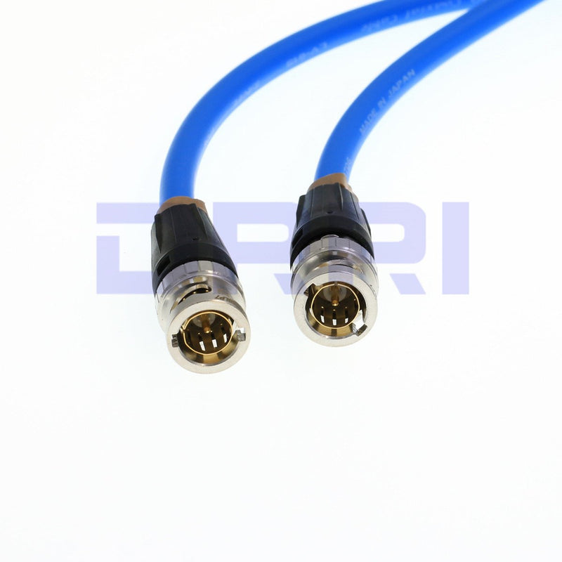  [AUSTRALIA] - DRRI Canare 12G Neutrik BNC Male to BNC HD SDI 4K Video Coaxial Cable LV-61S for FS5 to Atomos Shogun Inferno (Blue) Blue