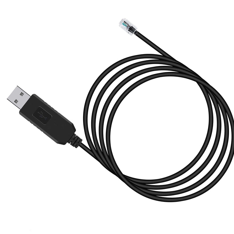  [AUSTRALIA] - Meade 505 Telescope to PC Control Cable CP2102 RS232 RJ10 Serial Adapter Converter Connector Autostar Audiostar Cable Compatible for ETX127 ETX125 ETX-90 LXD75 LX80 LX90 (16.4 feet)