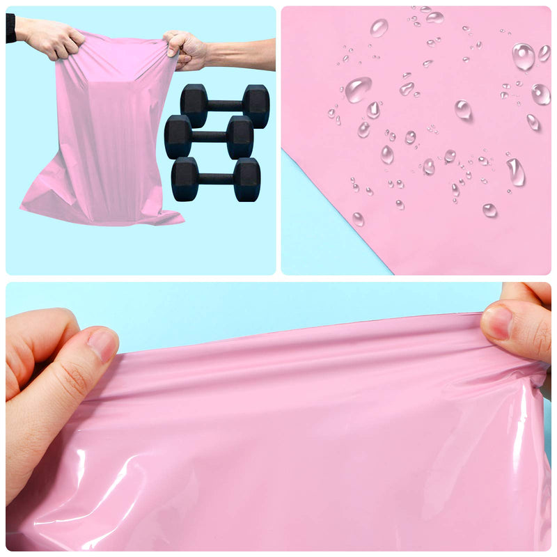  [AUSTRALIA] - Yoodelife 6.7 x 9.45 inch Poly Mailer Envelopes Shipping Bags with Self Adhesive, Waterproof and Tear-Proof Postal Bags, Pink (50 pcs)