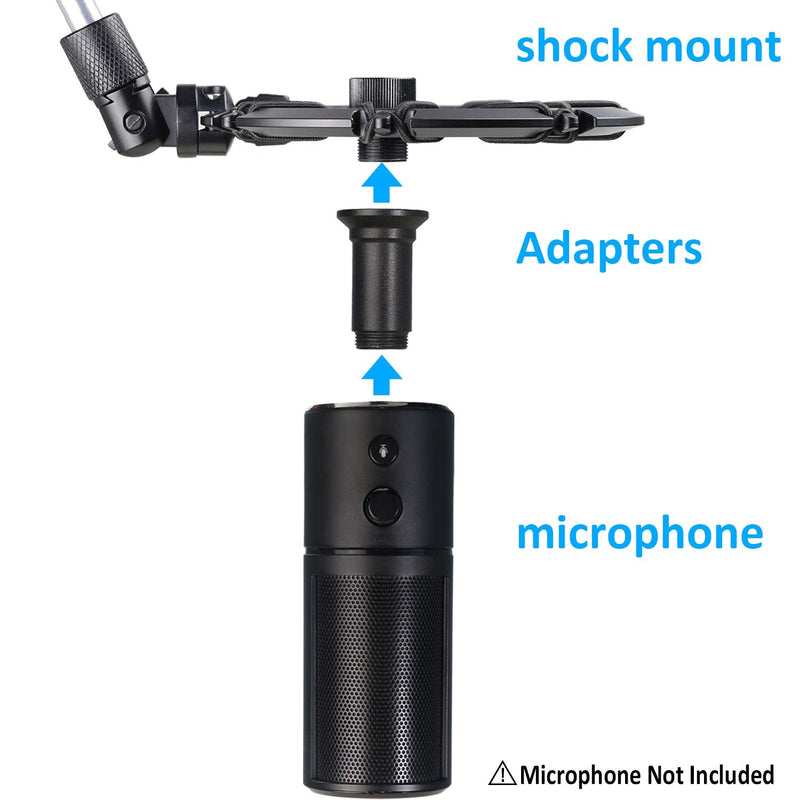  [AUSTRALIA] - Razer Seiren X Shock Mount and Pop Filter Matching Mic Boom Arm Stand, Compatible for Razer Seiren X Microphone by YOUSHARES