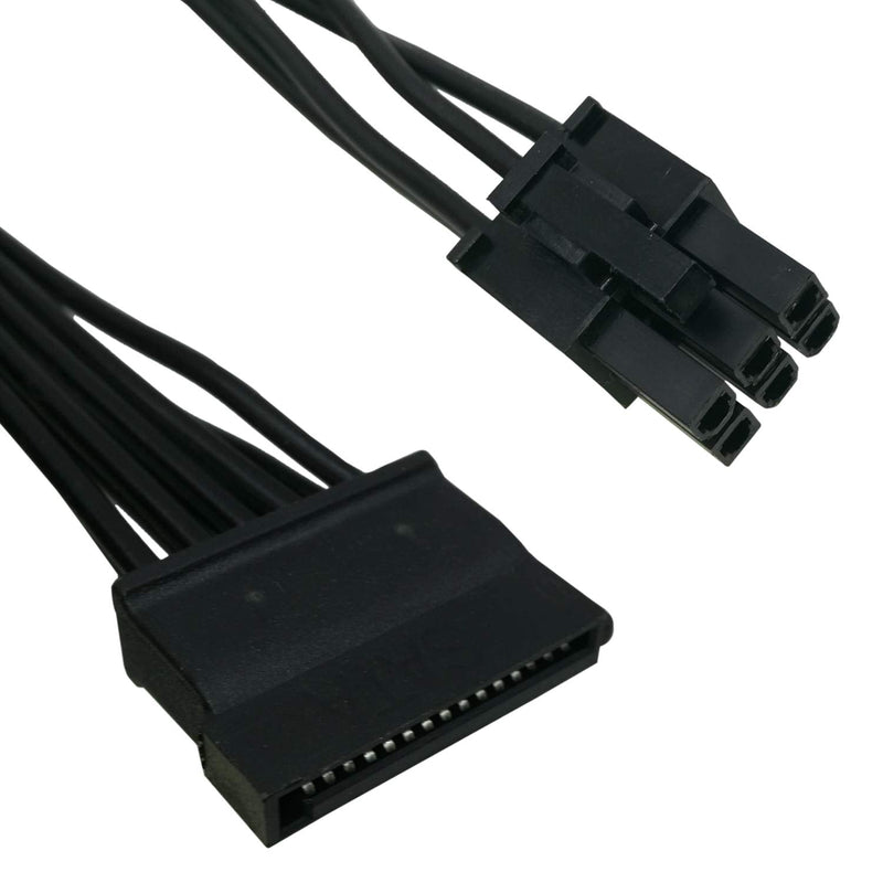  [AUSTRALIA] - COMeap 6 Pin to 3X 15 Pin SATA Hard Drive HDD Power Adapter Cable Only for EVGA GQ Series Semi Modular PSUs 20-in(50cm) SATA Port