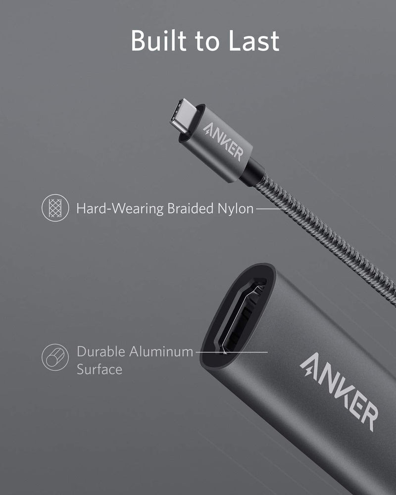  [AUSTRALIA] - Anker USB C to HDMI Adapter (4K@60Hz), 310 USB-C Adapter Aluminum, Portable , for MacBook Pro, Air, iPad Pro, Pixelbook, XPS, Galaxy, and More